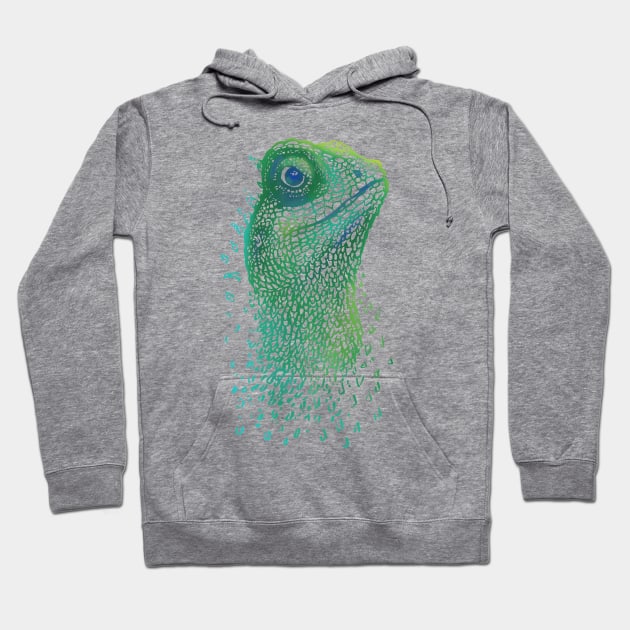 Lizard Hoodie by Warbler Creative